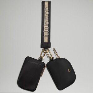 Lululemon BlackGold Dual Pouch Wristlet